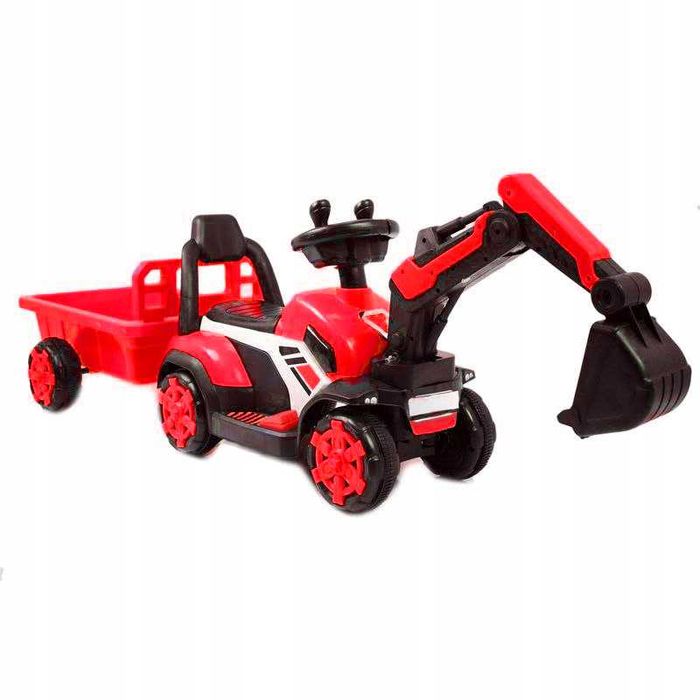 Mini excavator Kinderauto BJXZ219B 35W 6V, cupa electrica si RC RED