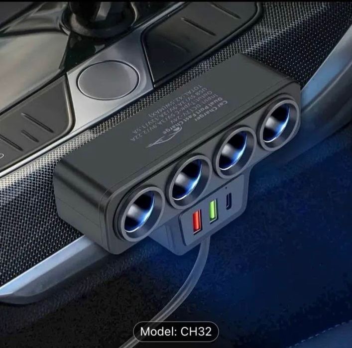 Adaptor universal 4 in 1 pentru incarcare auto