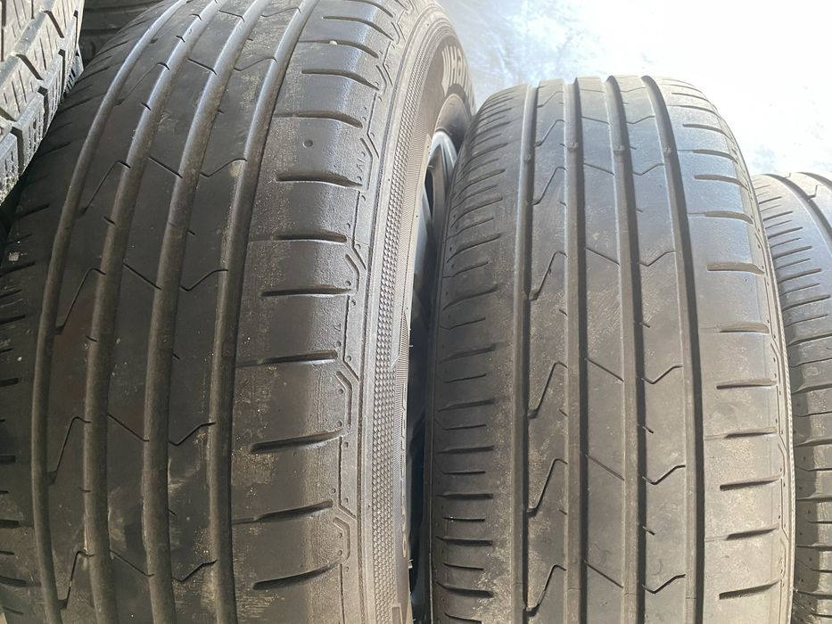 Jante aliaj AUDI R16 5x112 cu anvelope vara 215 65 16