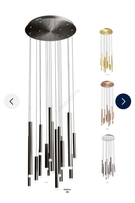 Lustră LED pe cablu Redo 01-2058 MADISON 16xLED/4W/230V auriu