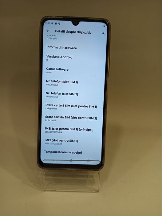 Telefon Motorola Moto G06 64 GB Green, Cod 122751