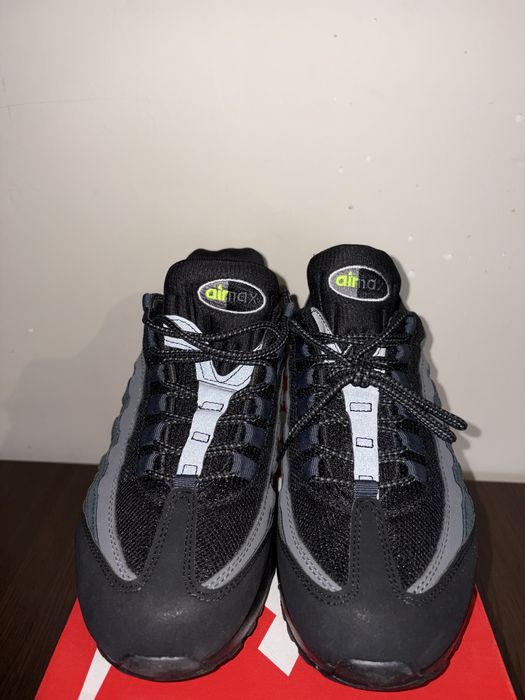 Nike Air Max 95 Retro Logo Black/Grey Volt - 40,41,42,43,44,45,46