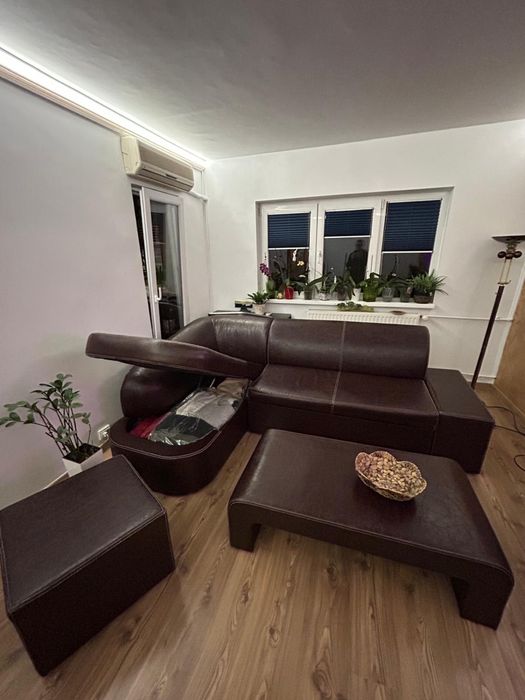 Vând set colțar extensibil