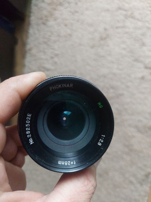Obiectiv foto Phokinar,montura filet ,M42 ,f-28mm