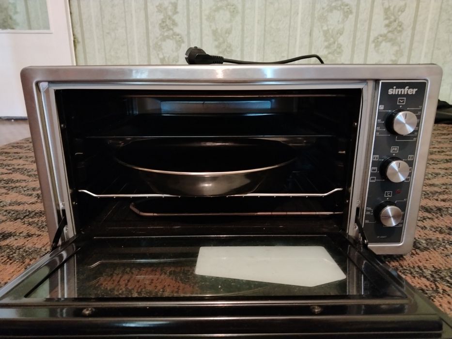 Духовка электрическая сотилади холати янги стилни хромировани кинопка