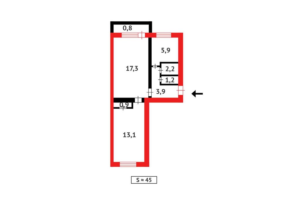 Продам 2х ком кв.4эт, 3мкр
