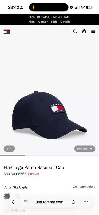 V nalichii kepki Tommy Hilfiger USA original