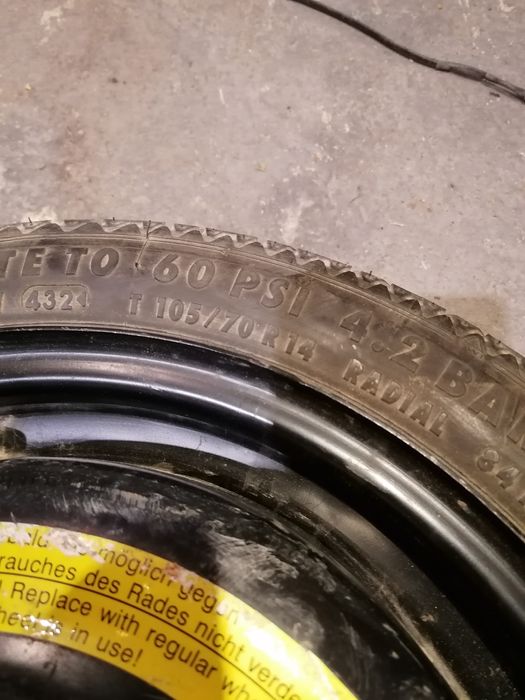 Патерица 4x100/57 резервна гума