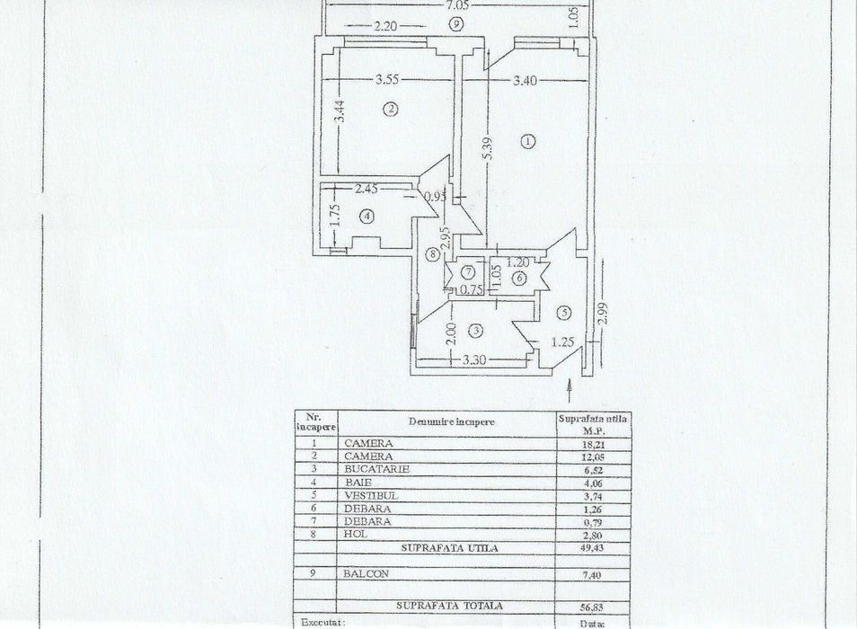 Apartament 2 camere, decomandate, Zona Lujerului