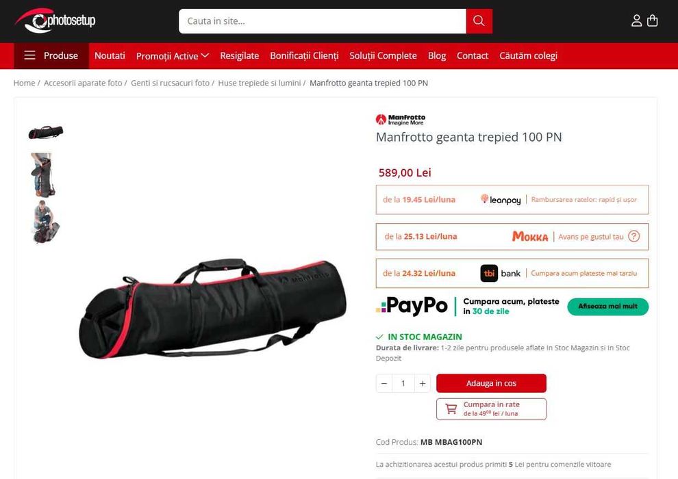 Kit complet Manfrotto pentru video