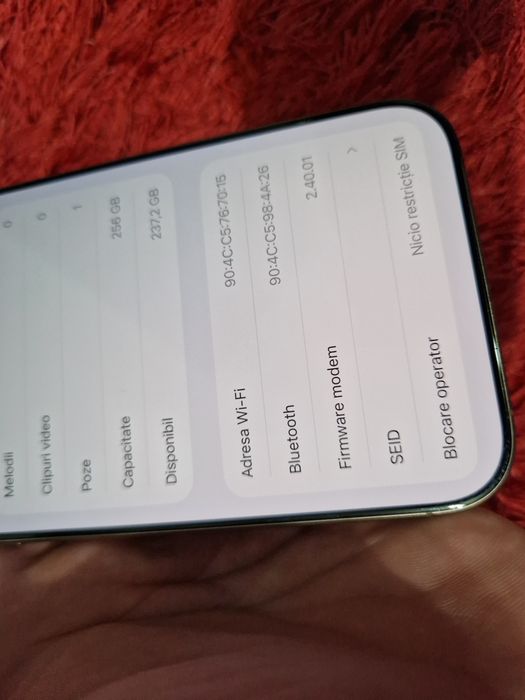 -Iphone 16Pro Max, ca Nou 256Gb 8Ram Desert Titanium impecabil bat:93%