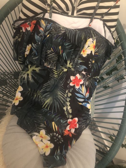 NOU - Costum de baie de maternitate - print tropical