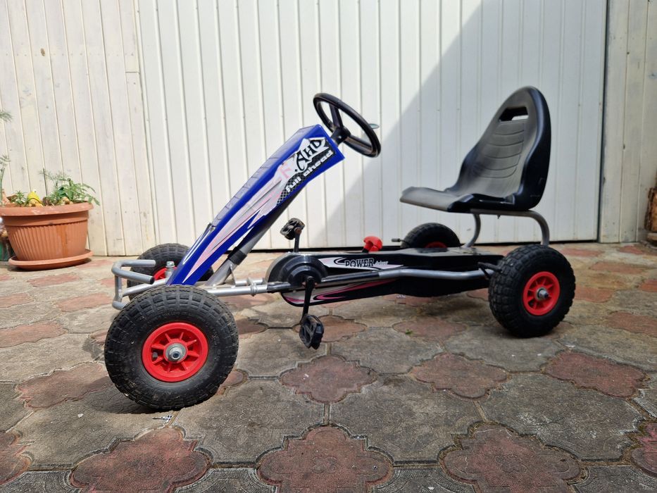 Kart cu pedale si roti gonflabile 6-15 ani