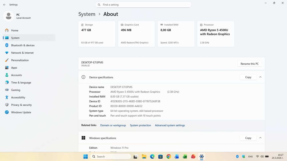 Lenovo Ideapad Flex 5 14ARE05 14 inch | AMD Ryzen 5 4500U 6x4.0 Ghz | 8GB RAM | 512GB SSD | Windows 11