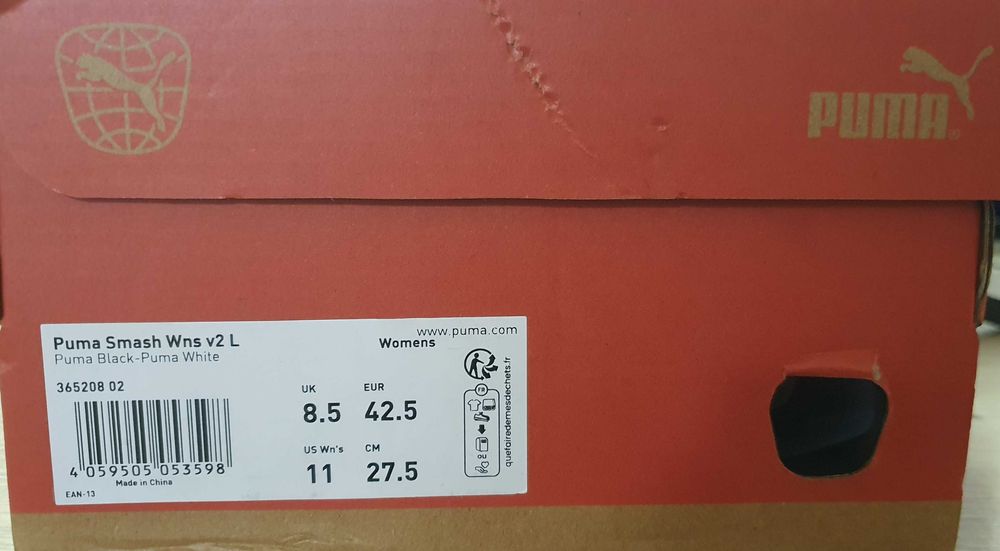 Pantofi sport Puma Smash Wns V2 L 365208 02 marimea 42.5 (27.5cm)