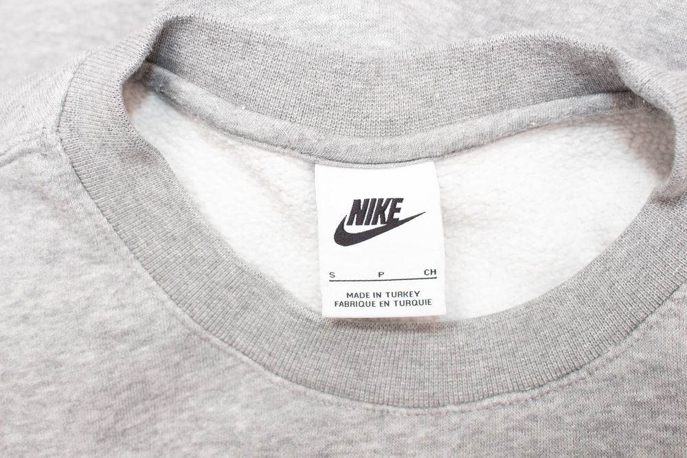 Nike оригинален мъжки пуловер сив суичър овърсайз S