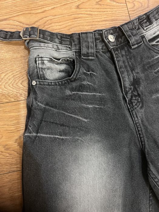 Bershka “WIDE BALLOON Carpenter,” Black Jeans