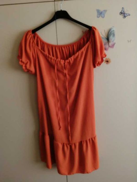 Rochie subtire portocaliu închis