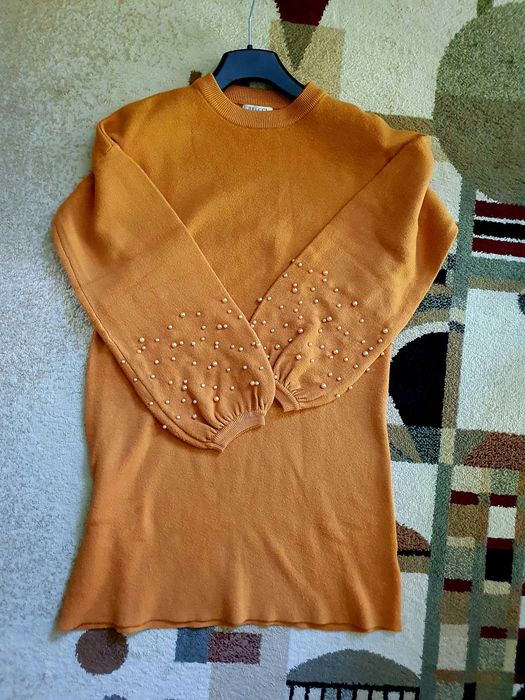 Rochie galben-mustar (toamna/iarna)
