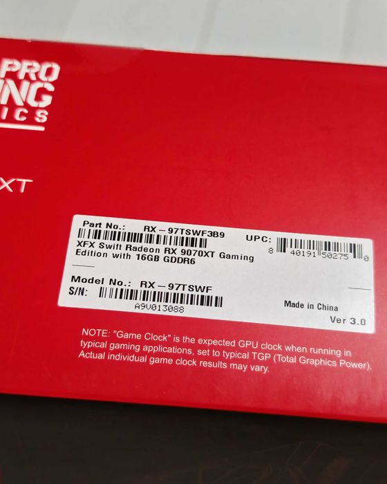 Видео карта 9070 XT  swift PRO GAMING чисто нова неотваряна