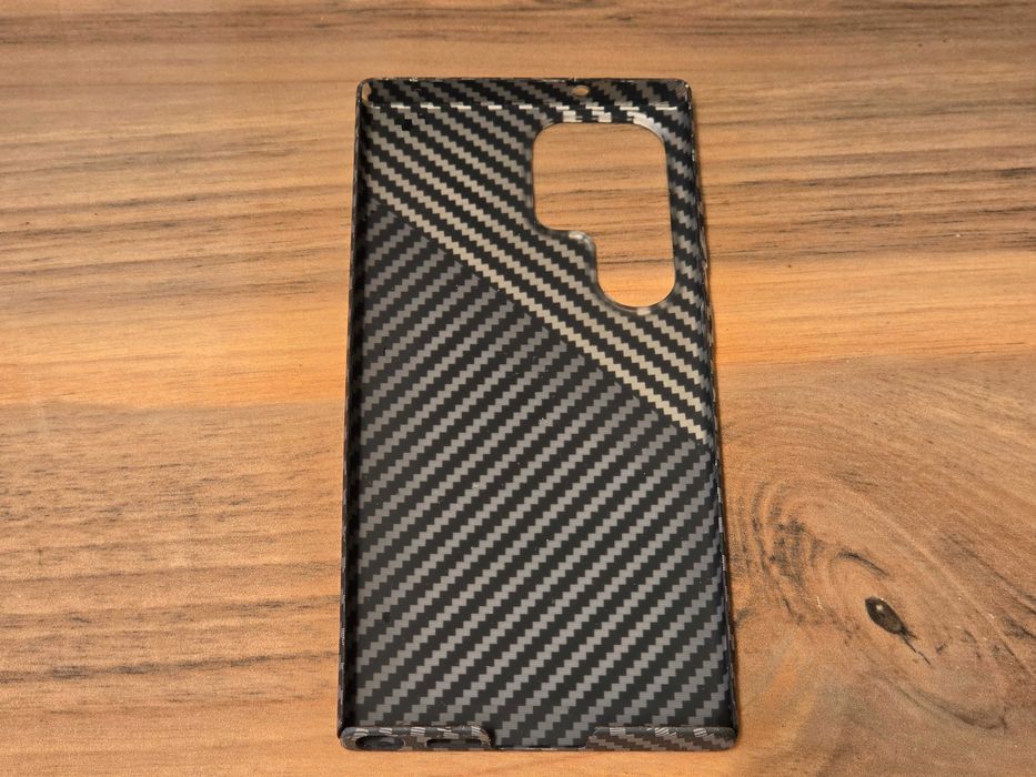 Твърд кейс имитация на карбон калъф за Samsung Galaxy S23 Ultra