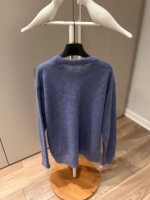 Max Mara вълнен пуловер в син модерен цвят