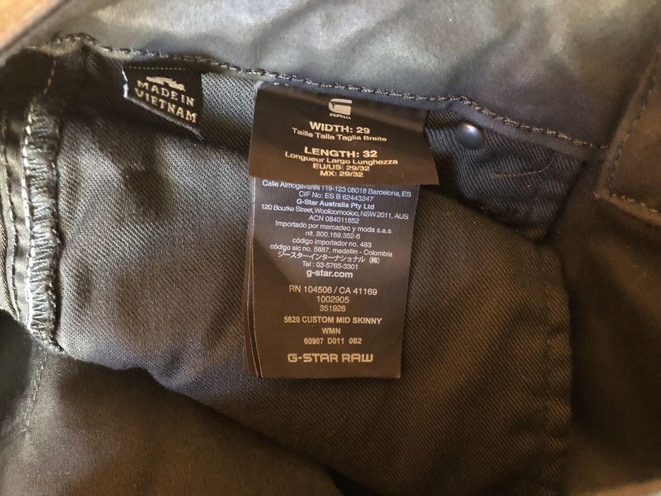 G-Star RAW 5620 Custom Mid Skinny Jeans ОРИГИНАЛ дамски дънки 28-29-30