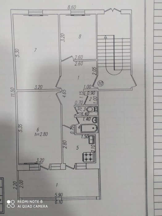 Zangiota tumani Eshonguzar qo'rg'oni 3-xonali kvartira sotiladi