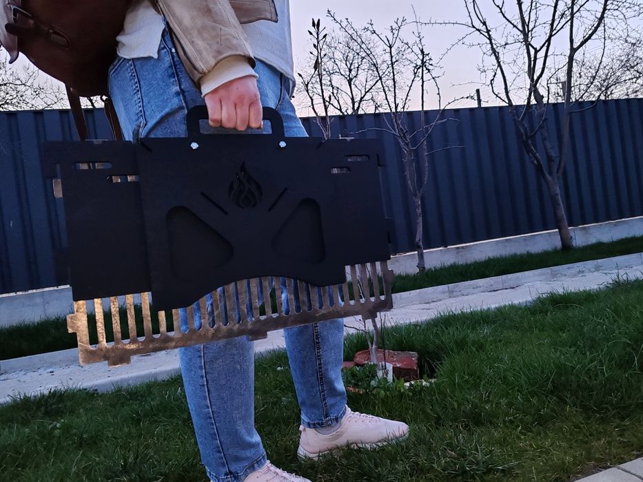 Promoție!!! Grătar demontabil, fără sudură!!! Din tablă de 3 mm
