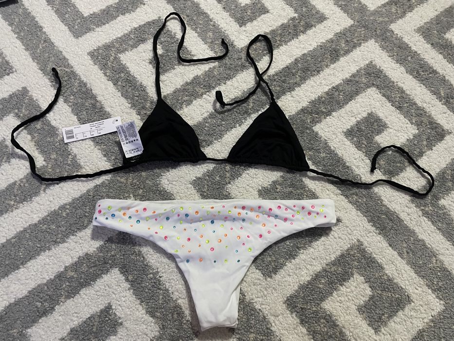 Vand costum baie Calzedonia, slip brazilian S, sutien triunghiuri mari
