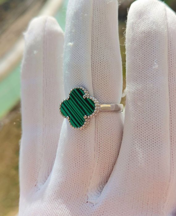 Кольцо Серебро 925. Малахит.