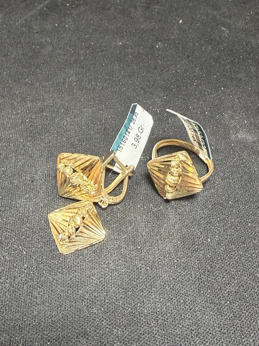 Комплект серьги кольцо