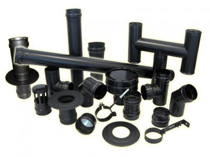 Kюнци и Димоотвотни тръби за печки на дърва и пелети