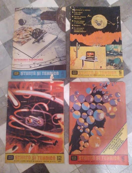 Lot Colecție 21 Reviste Știință și Tehnică 1979-1983 SF / Auto / Retro