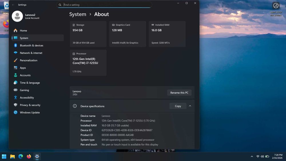 Schimb Lenovo Thinkbook 15 G4 IAP Windows 11