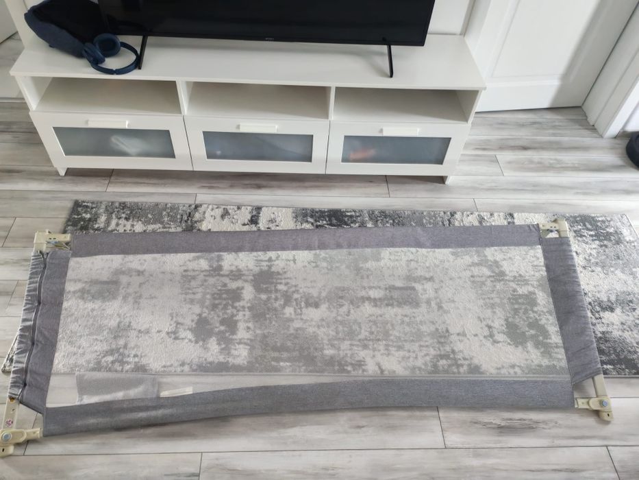 Protectie laterala pat Classic XXL. 200 cm, gri, Primabobo
