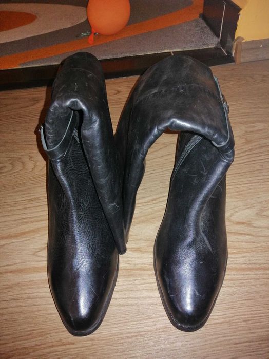 Cizme lungi din piele naturala , marimea 38-39