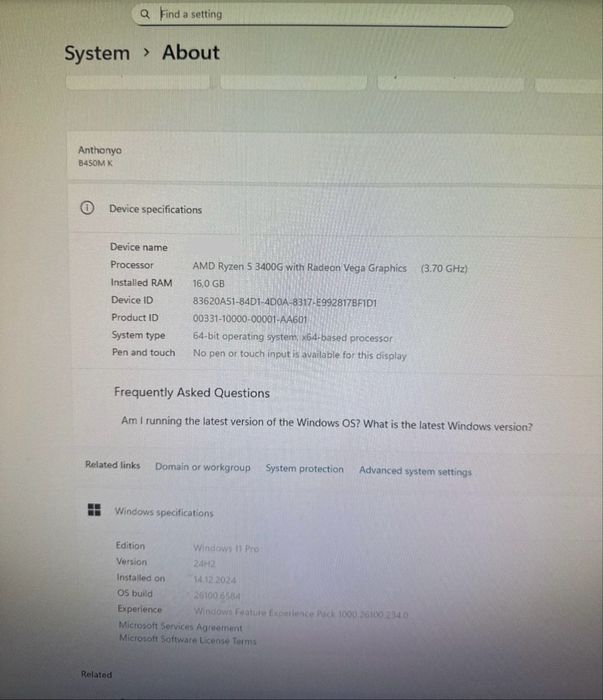 Unitate PC Ryzen GAMING