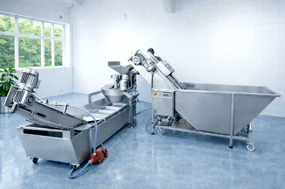 Linie automata deshidratare fructe si legume – masini si utilaje pentru pregatire fructe si legume  in vederea uscarii