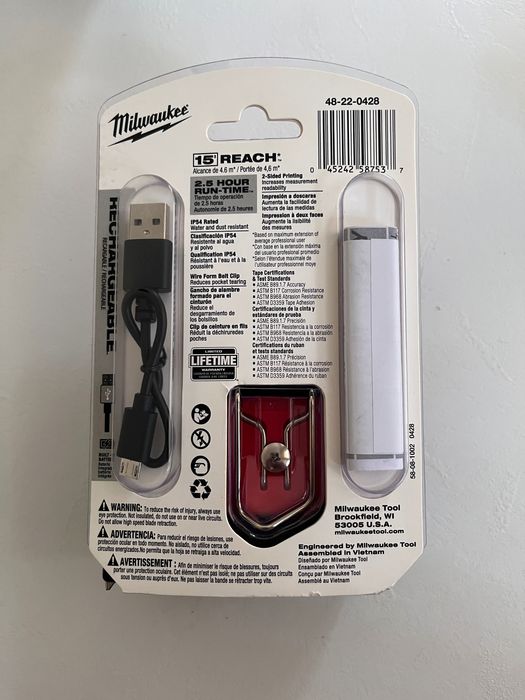 Продается рулетка Milwaukee (25 Feet) 7,62 метр Magnetic & Light