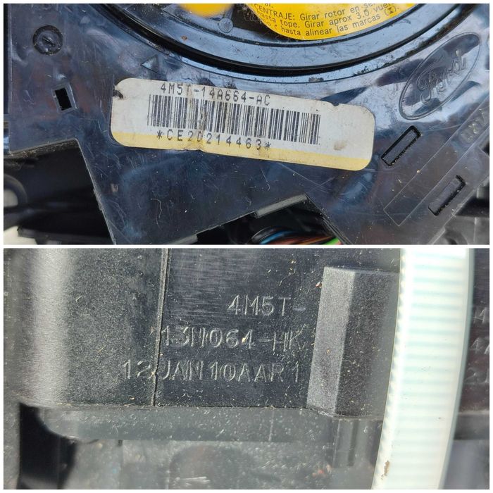 Ansamblu manete comenzi volan + spiră Ford Kuga I 3M5T6A75AE 2012 / [2008-2012] / (5B3)