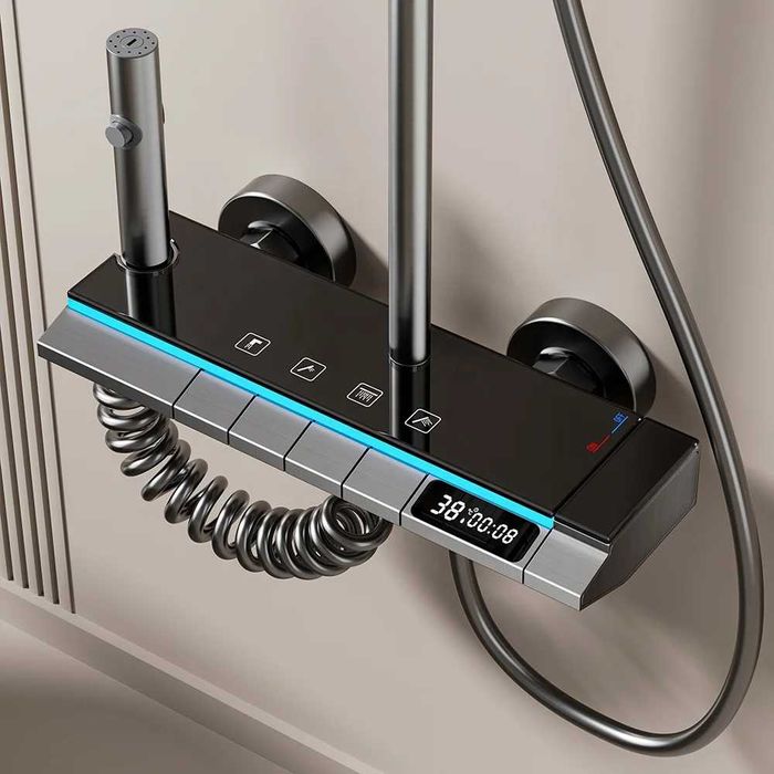 Модерен интелигентен душ с дисплей и LED подсветка D55