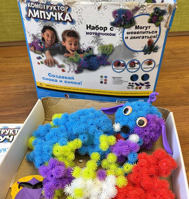 Конструктор Липучка с 2-мя моторчиками