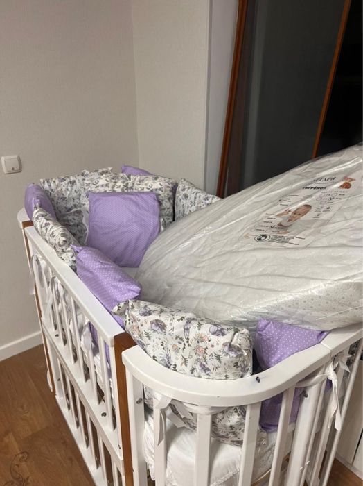 Детский манеж-кроватка (овальный)