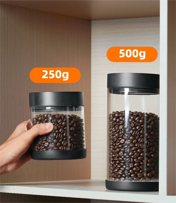 ІКАРЕ Умный вакуумный контейнер для кофе 250 гр(400 мл)