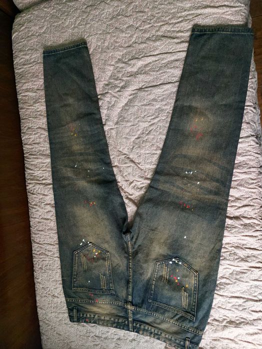 Дънки дамски цветни