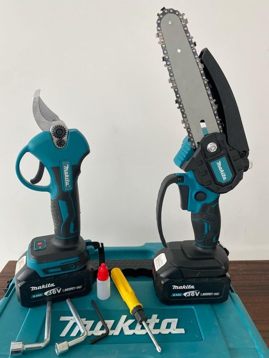 2в1 Акумулаторна Резачка и Лозарска ножица Makita Макита 18V,36V