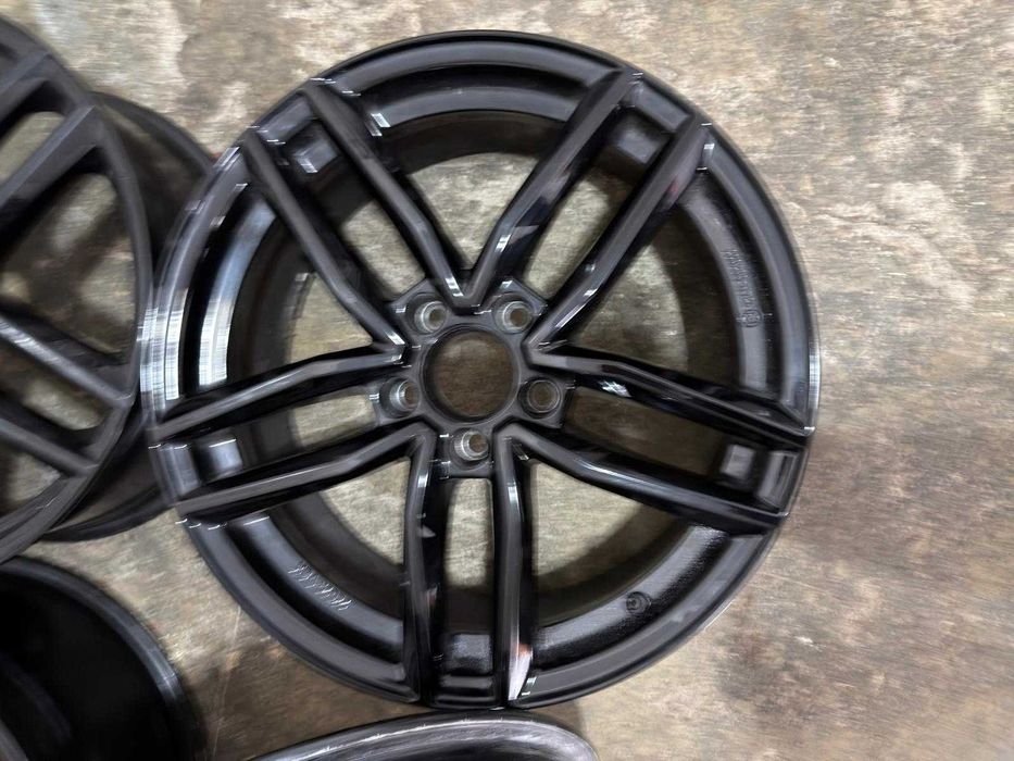 Jante negre 18 5x112 ET49 Mercedes C E GLC A CLA senzori gratis
