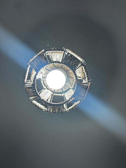 Вязанная люстра