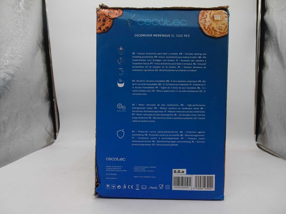 Cecotec Cecomixer Merengue 5L 1200 Mixer Roșu